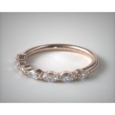 Кольцо с бриллиантом Marquise из 14-каратного розового золота с общим зубцом