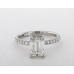 Помолвочное кольцо из 18-каратного белого золота с бриллиантами Petite Pave Crown