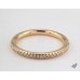 Круглое обручальное кольцо U Pave из желтого золота 18 карат (0,16 CTW.)