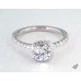 Платиновое обручальное кольцо Cushion Outline Pave