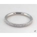 Круглое обручальное кольцо U Pave из белого золота 14 карат (0,16 CTW.)