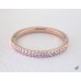 Обручальное кольцо U Pave из розового золота 14 карат (0,11 CTW. )