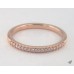 Обручальное кольцо U Pave из розового золота 14 карат (0,11 CTW. )