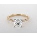 Помолвочное кольцо Petite Pave из желтого золота 18 карат