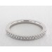 Обручальное кольцо U Pave из белого золота 14 карат (0,11 CTW. )