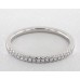 Обручальное кольцо U Pave из белого золота 14 карат (0,11 CTW. )