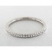 Обручальное кольцо U Pave из белого золота 14 карат (0,11 CTW. )