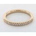 Обручальное кольцо U Pave из желтого золота 18 карат (0,11 CTW. )