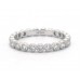 Кольцо Milgrain Bezel из 14-каратного белого золота с бриллиантами Eternity Ring