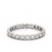 Кольцо Milgrain Bezel из 14-каратного белого золота с бриллиантами Eternity Ring