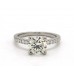 Помолвочное кольцо из 18-каратного белого золота с бриллиантами Petite Pave Crown