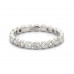 Кольцо Milgrain Bezel из 14-каратного белого золота с бриллиантами Eternity Ring
