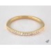 Обручальное кольцо U Pave из желтого золота 18 карат (0,11 CTW. )