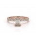 Помолвочное кольцо из 14-каратного розового золота с бриллиантами Petite Pave Crown