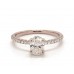 Помолвочное кольцо из 14-каратного розового золота с бриллиантами Petite Pave Crown