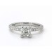 Помолвочное кольцо из 18-каратного белого золота с бриллиантами Petite Pave Crown