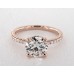 Помолвочное кольцо из 14-каратного розового золота с бриллиантами Petite Pave Crown
