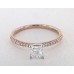 Помолвочное кольцо Petite Pave из 14-каратного розового золота (заподлицо)