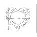 1,00-каратный бриллиант H-VS2 в форме сердца