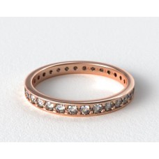 Кольцо вечности из 14-каратного розового золота с бриллиантами (0,60 CTW.)