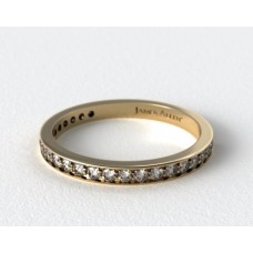 18-каратное желтое золото 0,20 карата. Обручальное кольцо с бриллиантами