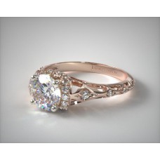 Зачарованное филигранное обручальное кольцо из 14-каратного розового золота