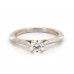 Двухцветное помолвочное кольцо с пасьянсом из 14-каратного золота толщиной 2,0 мм Comfort-Fit